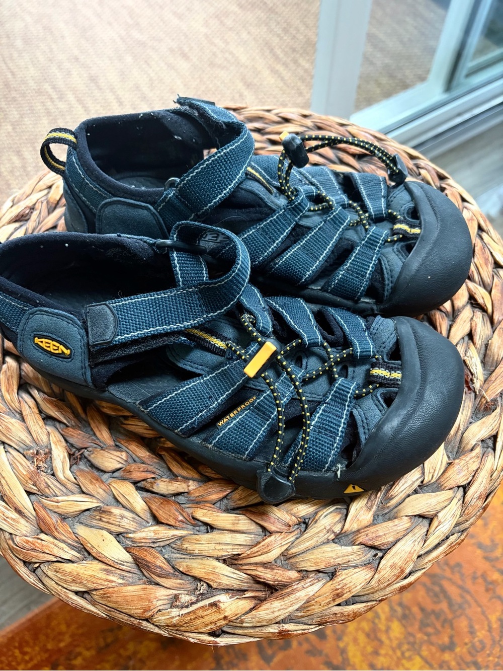 Keen Black with Yellow Accent Outdoor Sandals